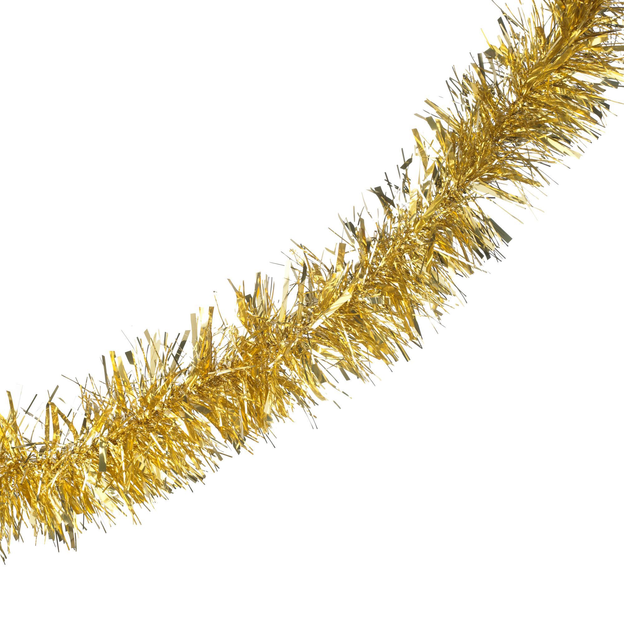 Gold effect Tinsel, 2m Departments DIY at B&Q