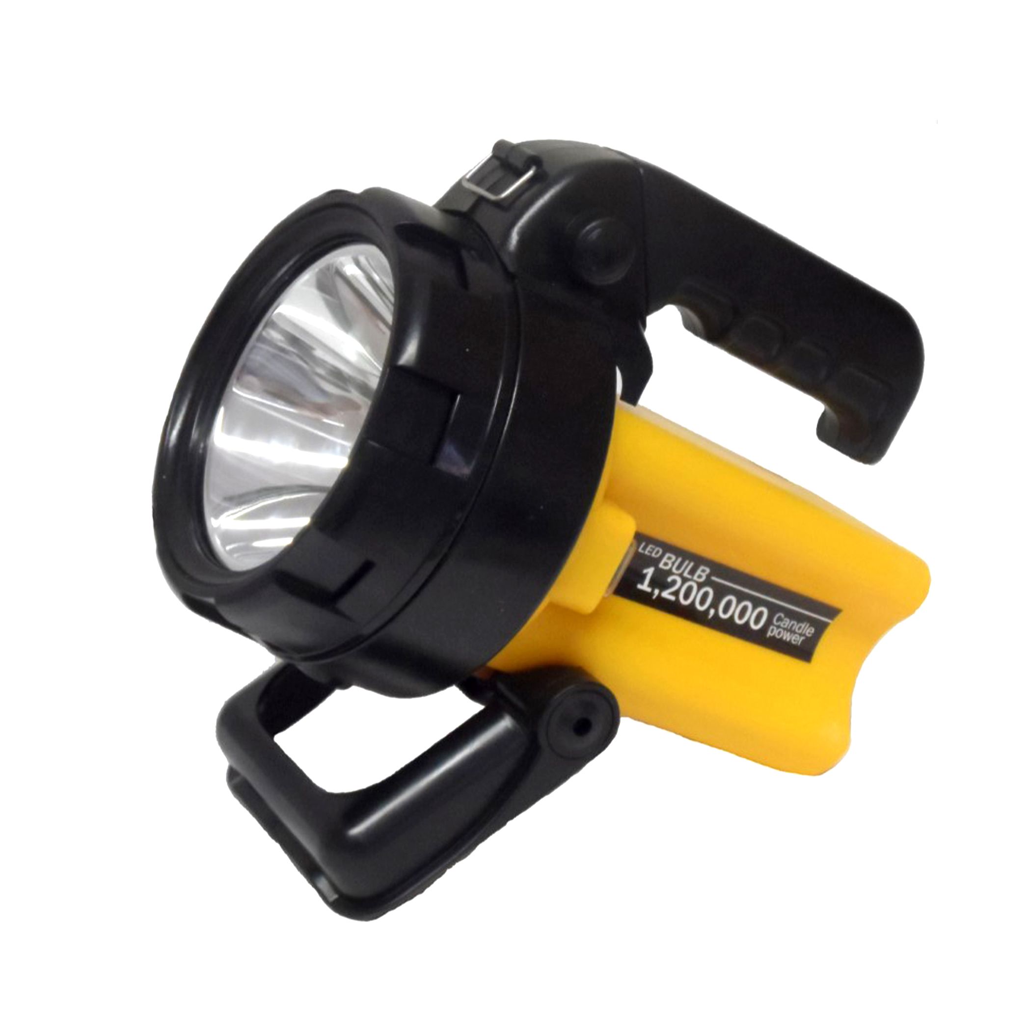 Diall Rechargeable 150lm Plastic LED Black & Yellow Spotlight ...