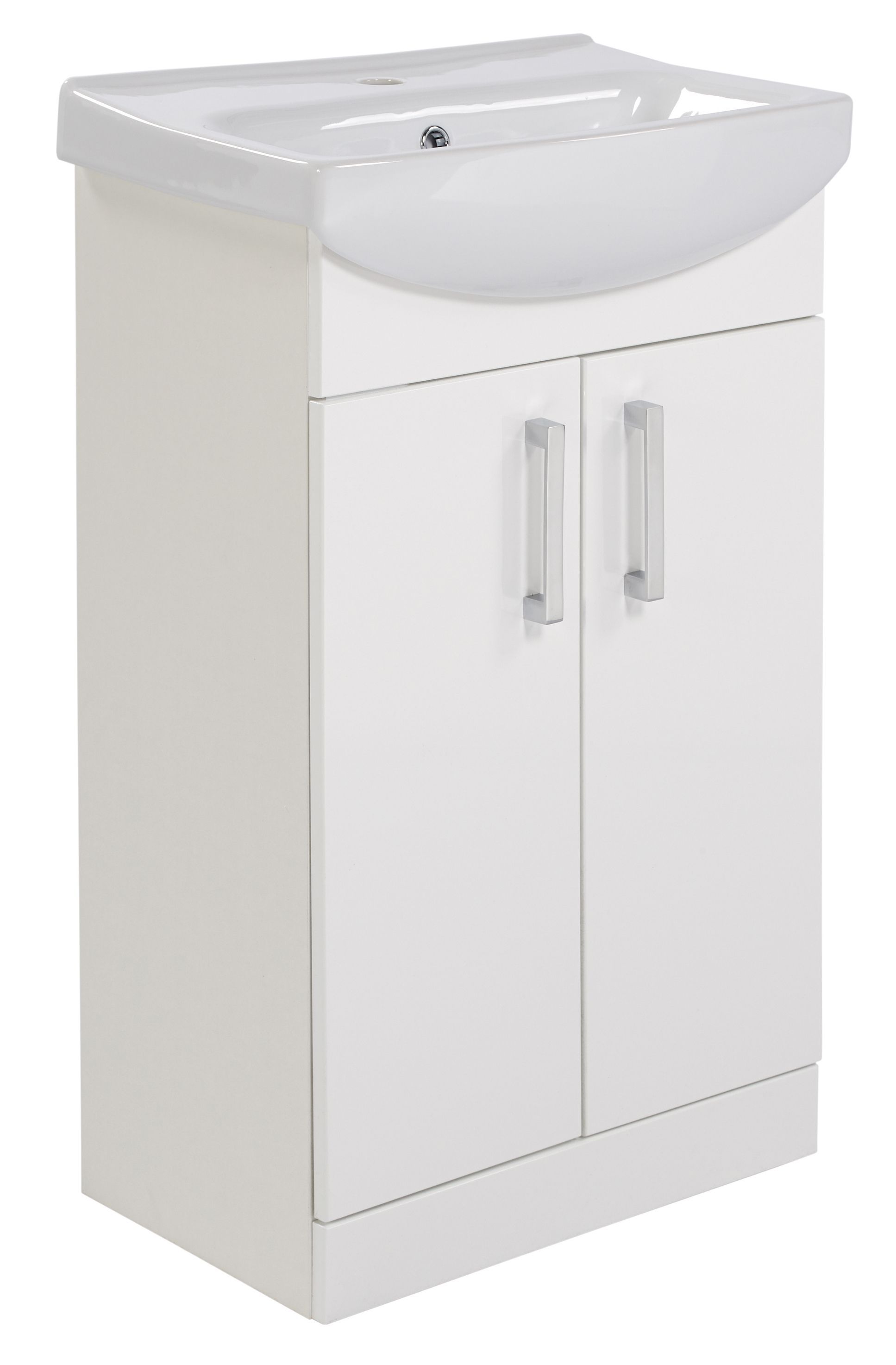 ardenno gloss white vanity unit & basin set departments