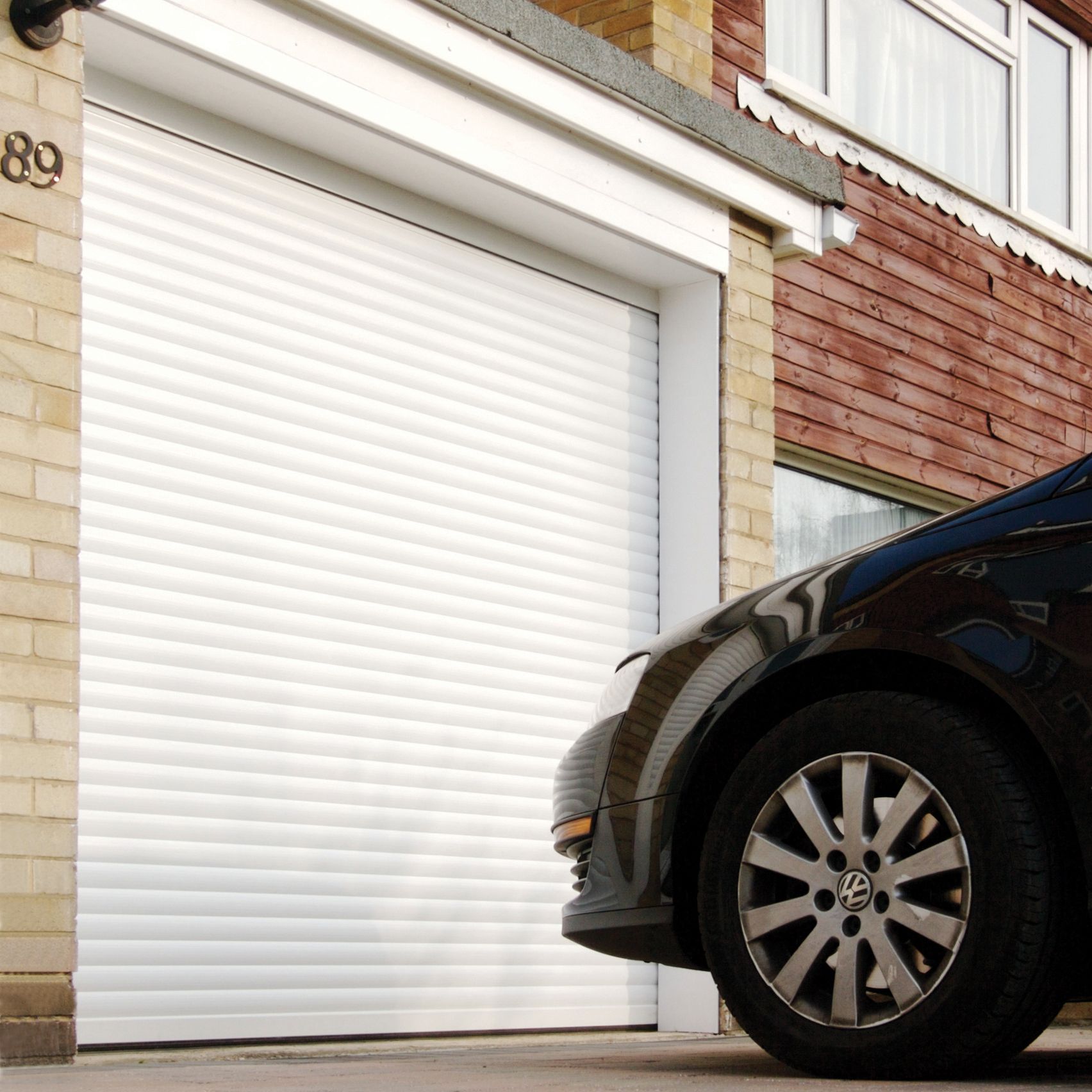 Insuglide Made To Measure Framed White Roller Garage Door Departments Diy At B Q