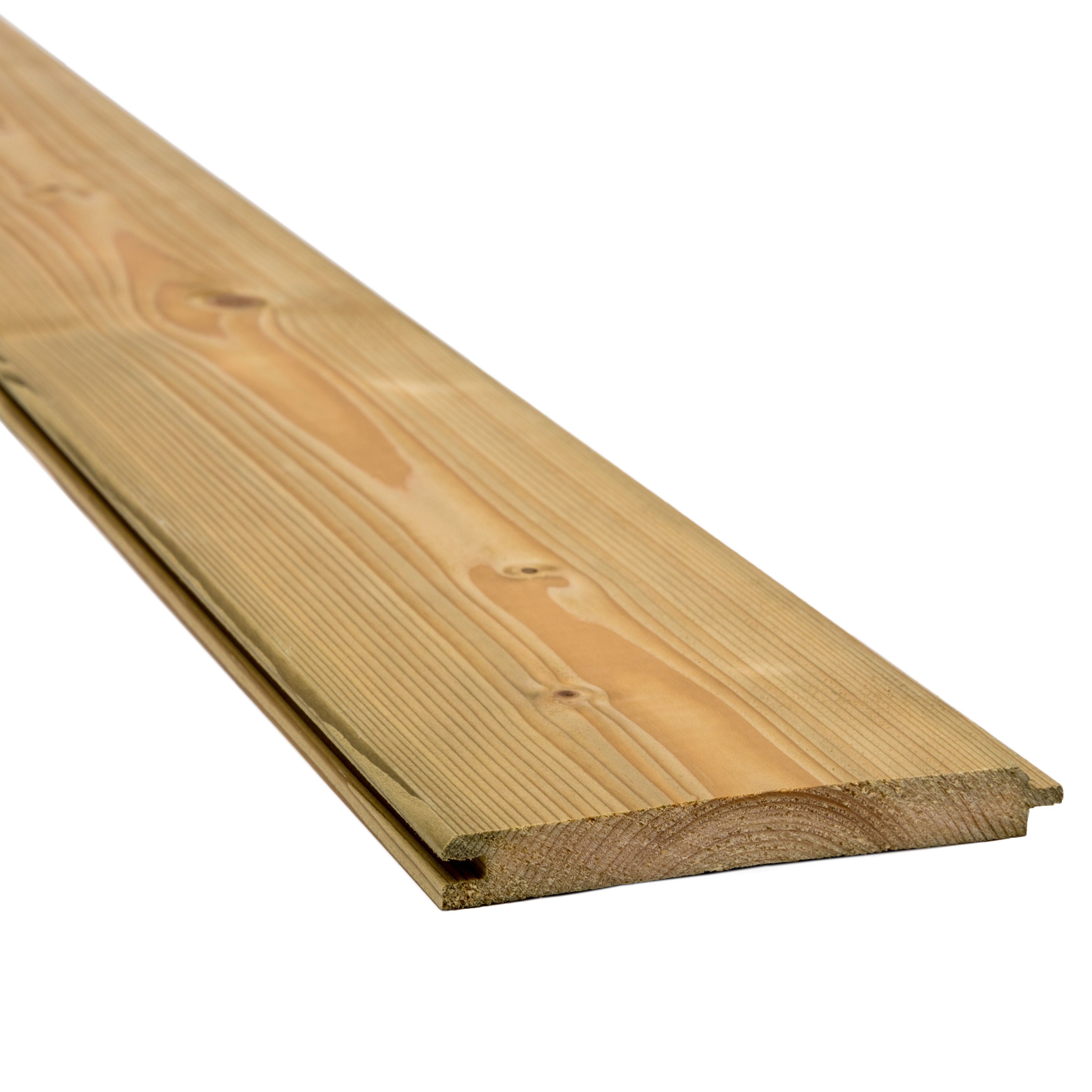 Planed Spruce Tounge Groove Cladding W 119mm T 14 5mm Departments Diy At B Q