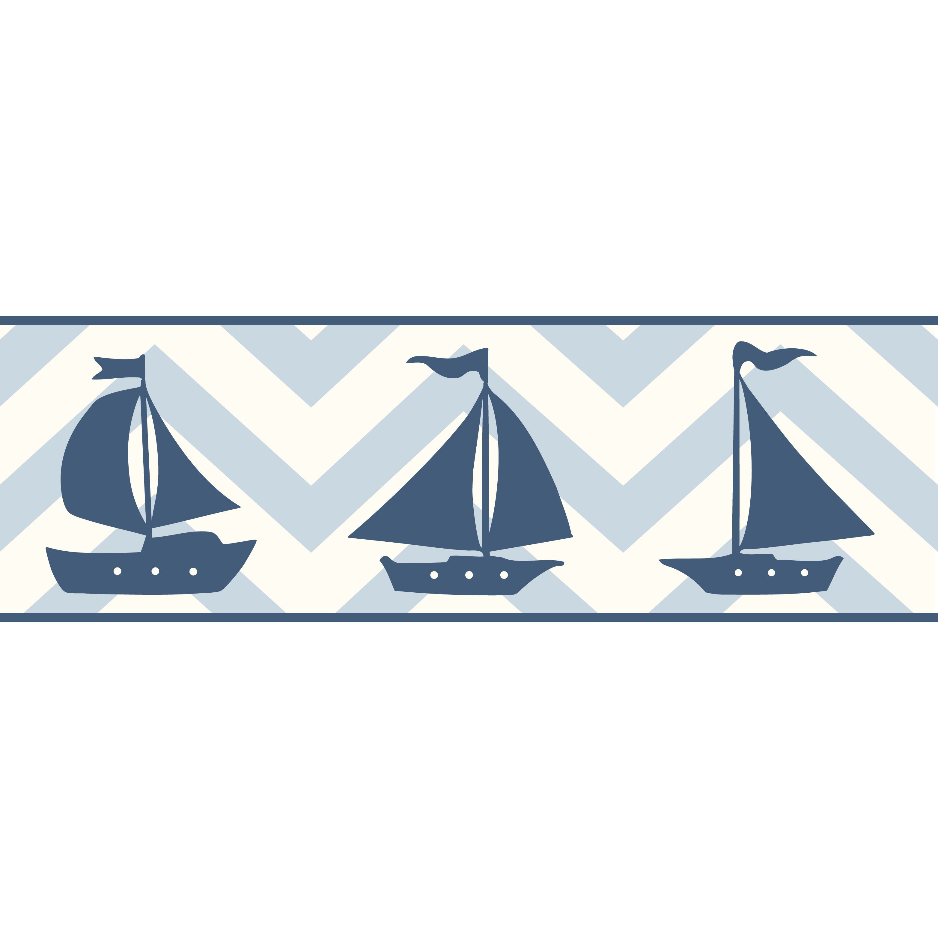 Baby Colours Little Sailor Blue Border Departments DIY at B&Q