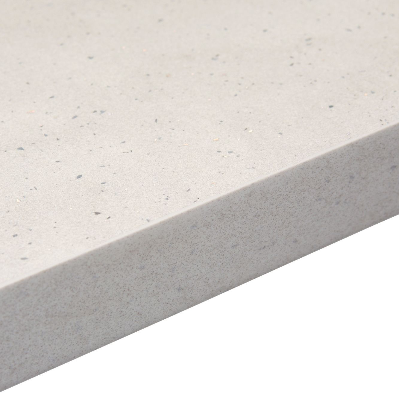 38mm Astral dove Grey Stone effect Square edge Laminate Worktop (L)3m