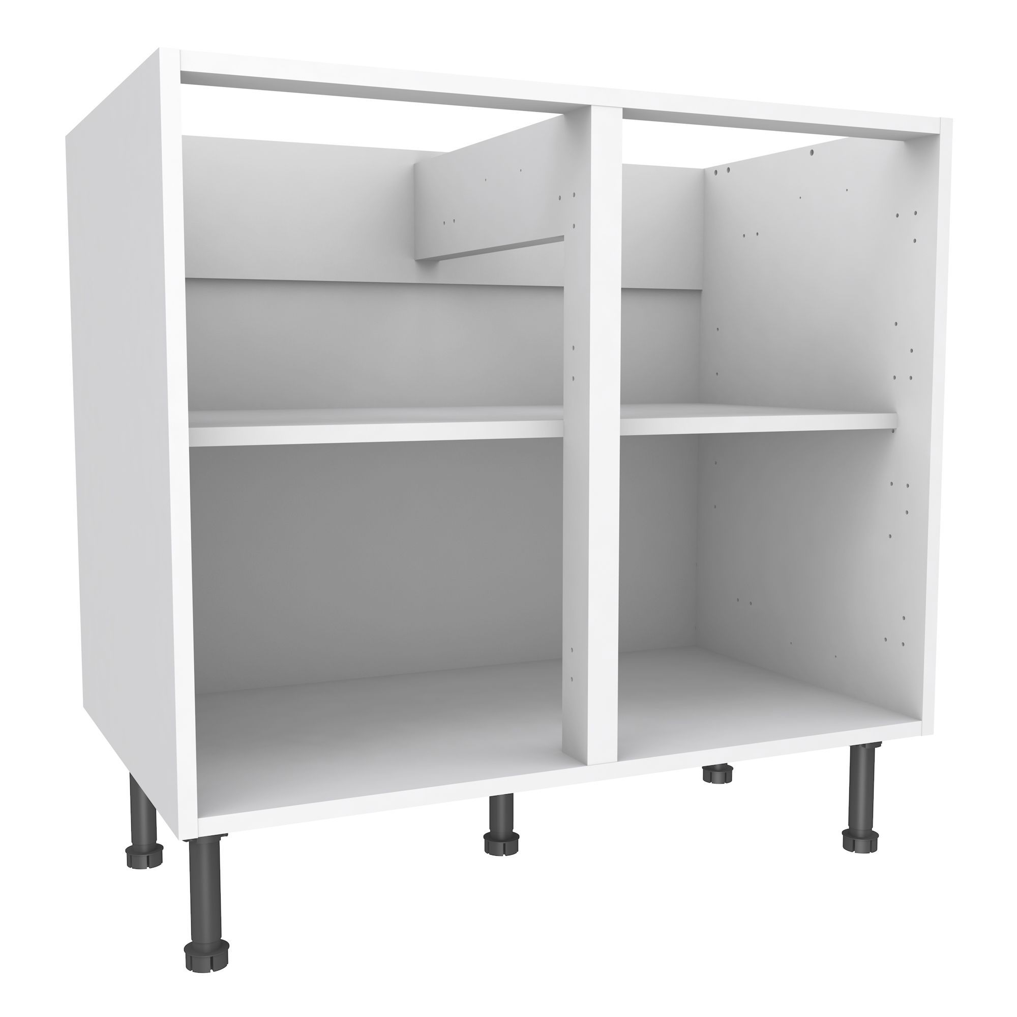 Cooke & Lewis White Standard Base cabinet, (W)900mm ...