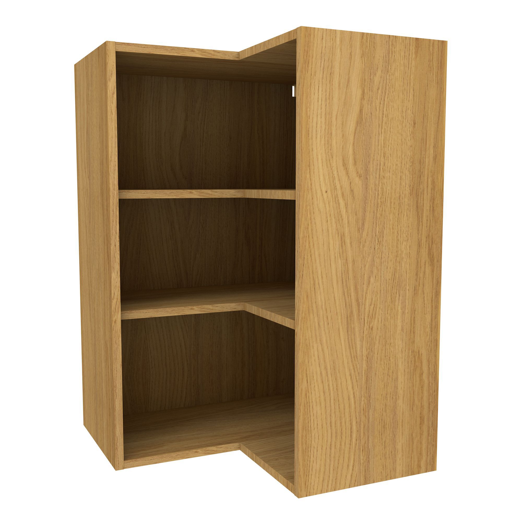 Cooke & Lewis Oak effect Tall Corner Wall cabinet, (W ...