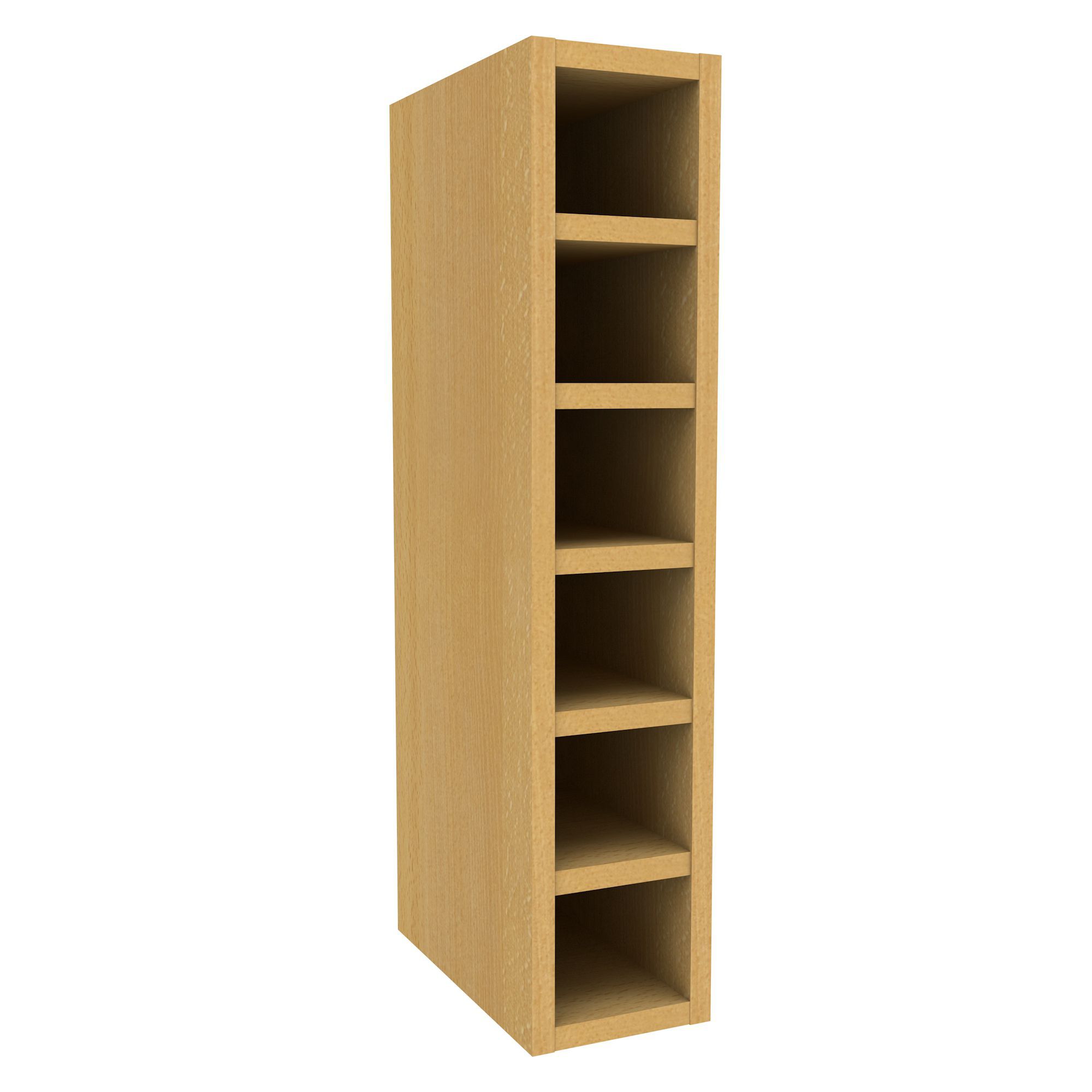 Cooke & Lewis Beech effect Wine rack Wall cabinet (W)150mm ...