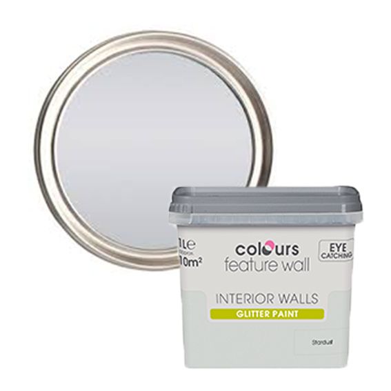Colours Feature Wall Stardust Emulsion Paint 1l Departments Diy At B Q