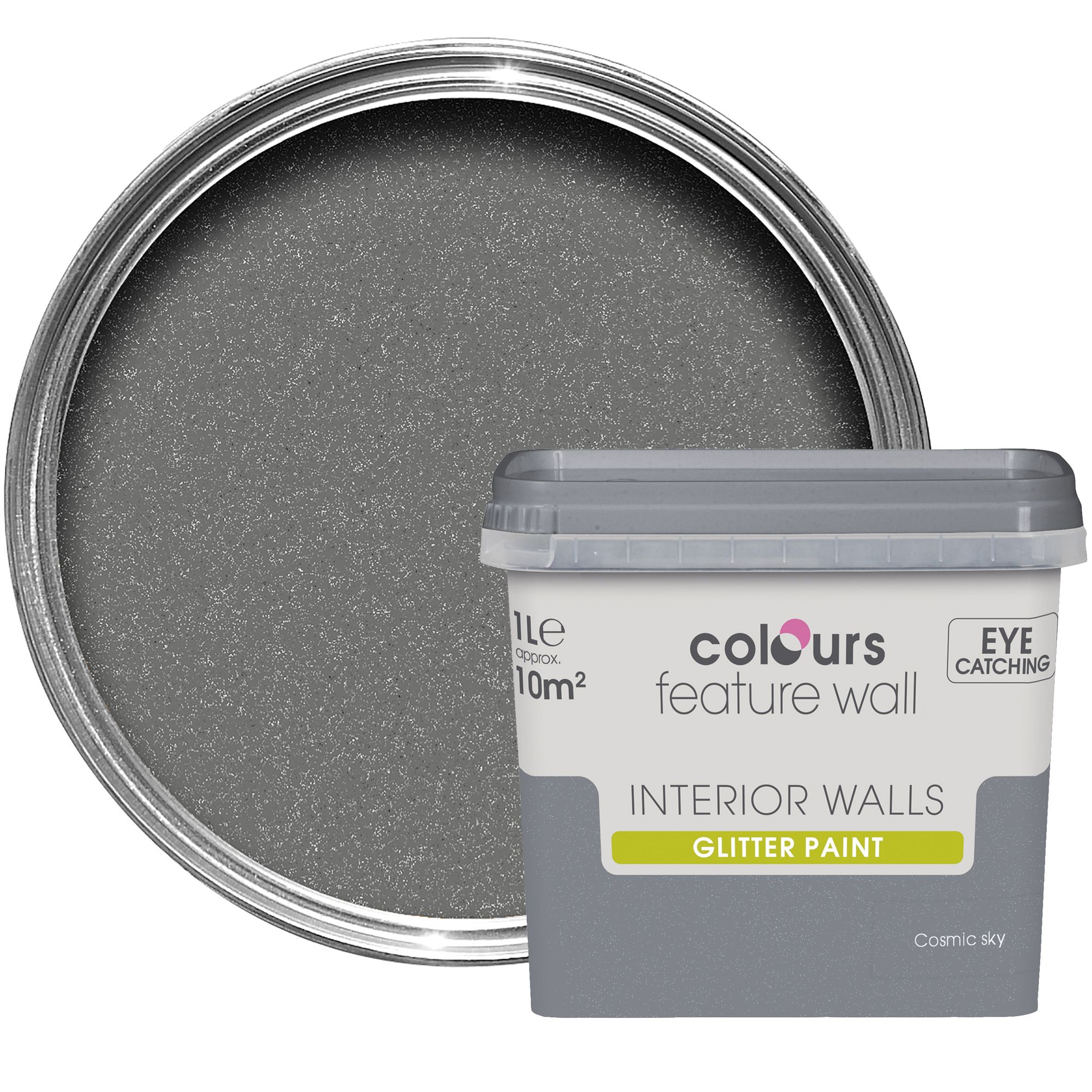 Colours Feature Wall Cosmic Sky Emulsion Paint 1L Departments