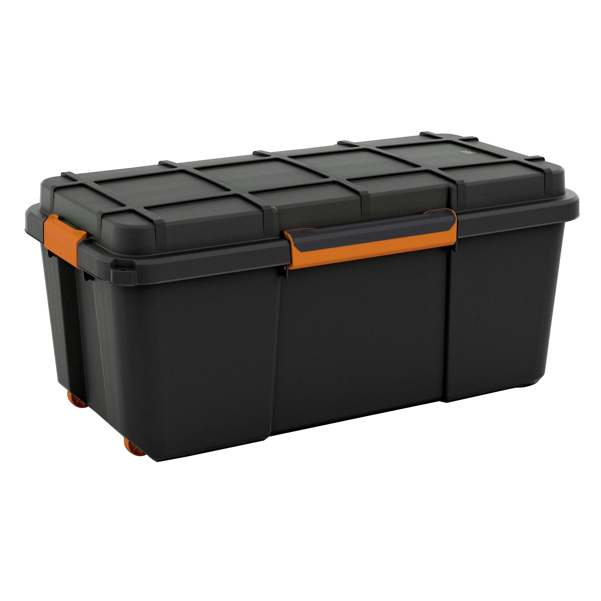 Form Flexistore Black Large 74L Plastic Waterproof storage box