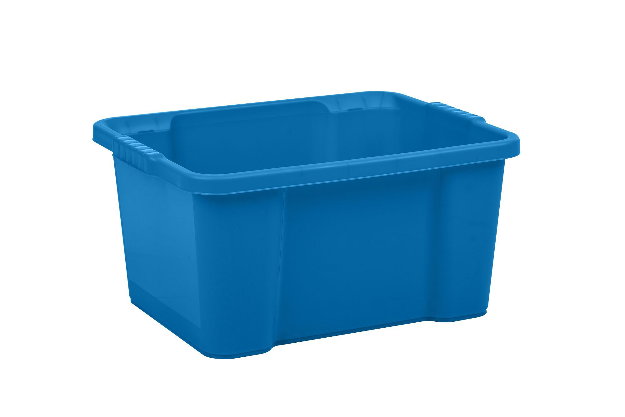 form storage boxes blue 30l plastic storage box