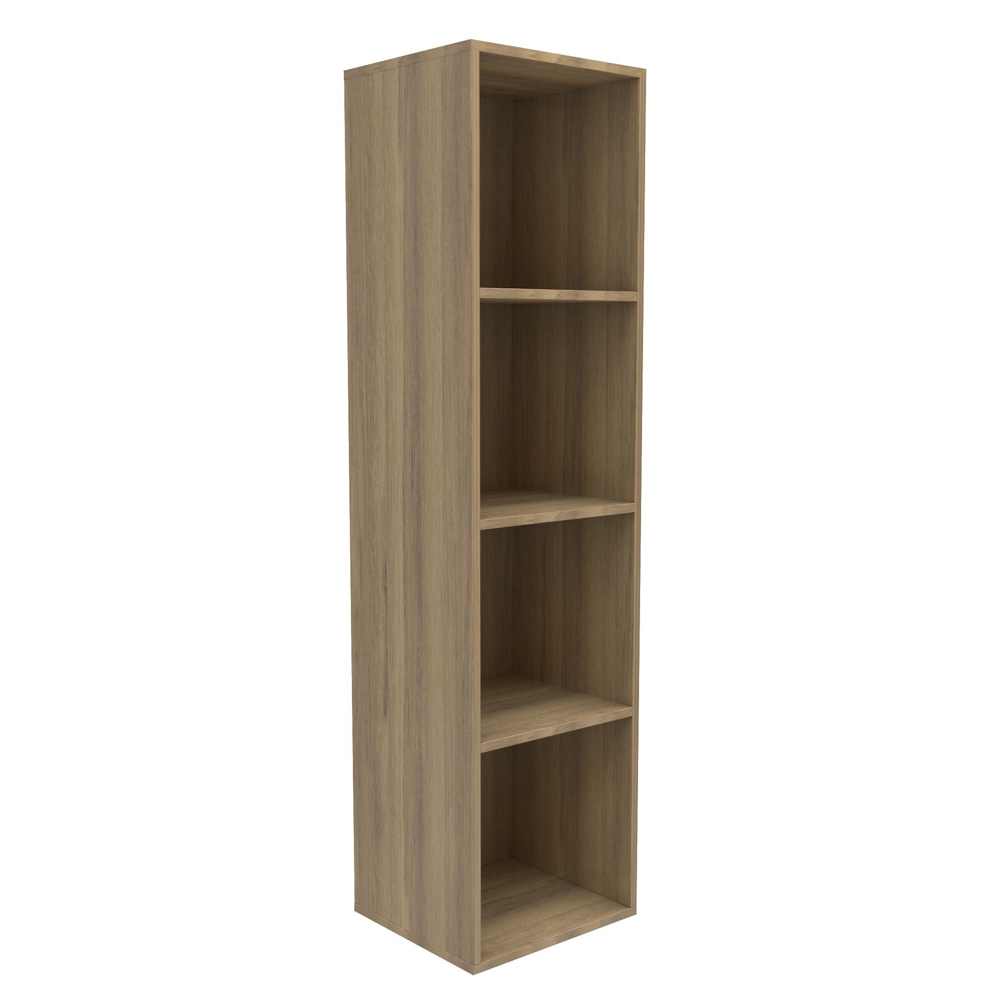 Form Konnect Oak Effect 4 Cube Shelving Unit H 1372mm W 352mm