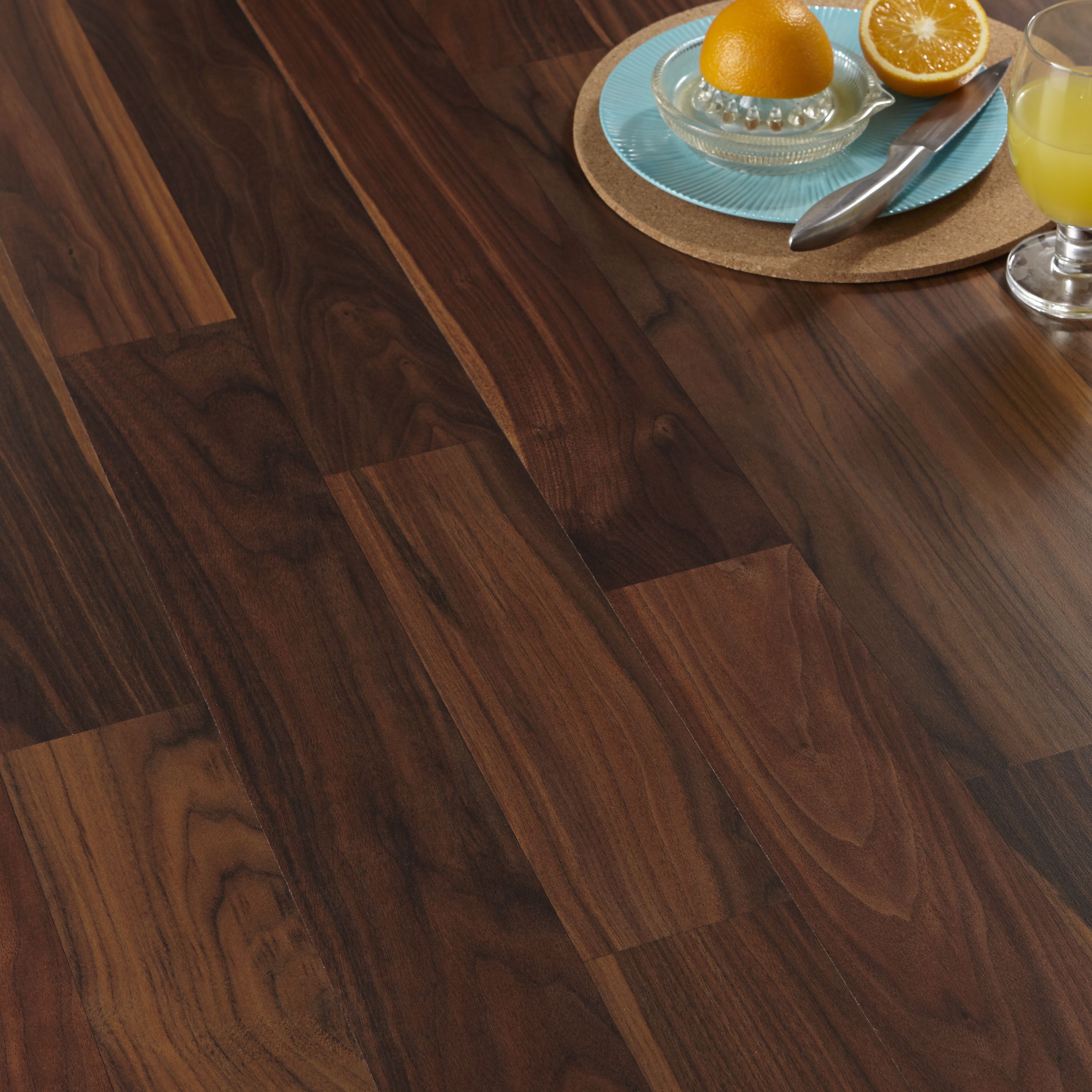 Calando Walnut Effect Laminate Flooring 1 59 M Pack Departments   5410455207360 05i