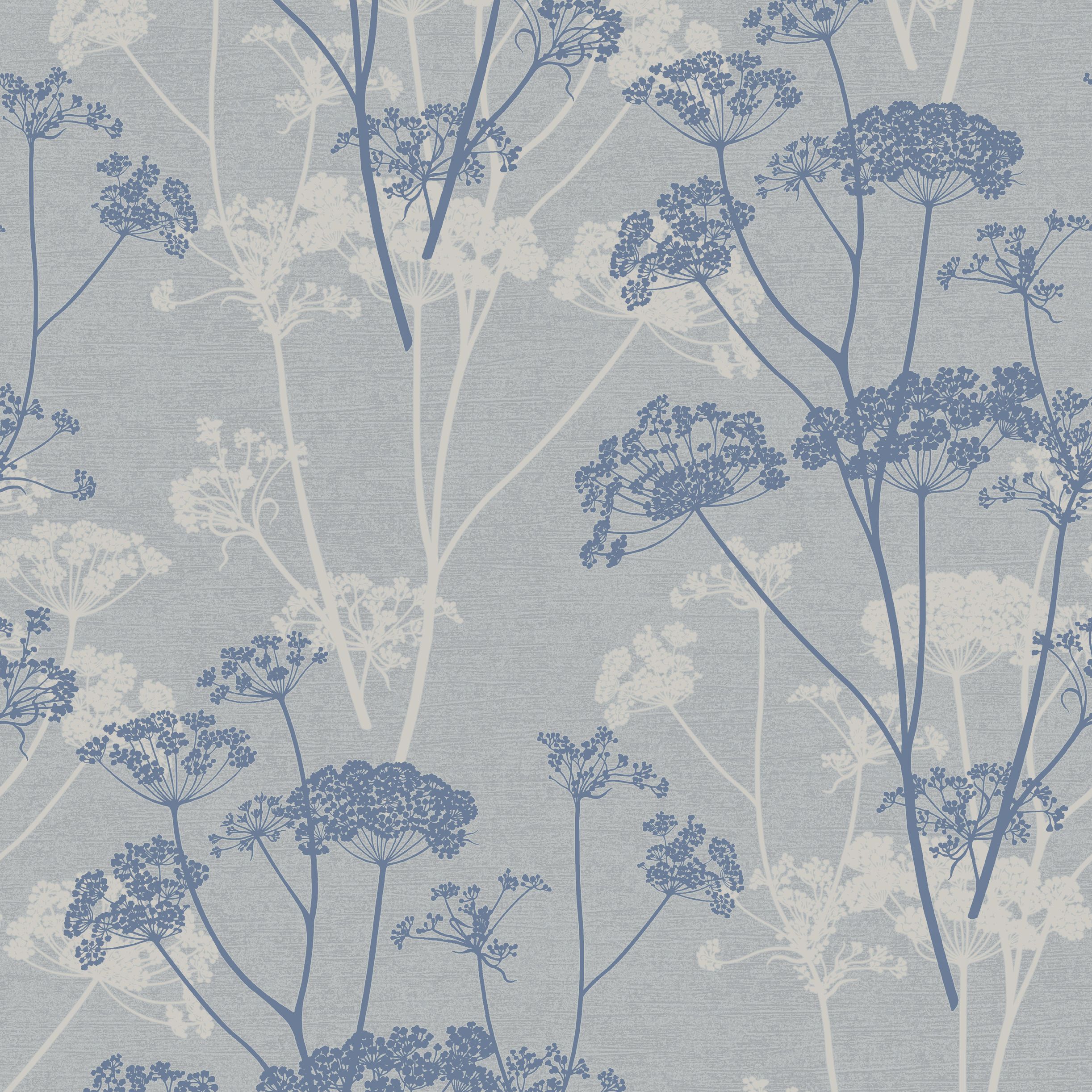 Ophelia Blue Organic Glitter Effect Wallpaper | Departments | TradePoint