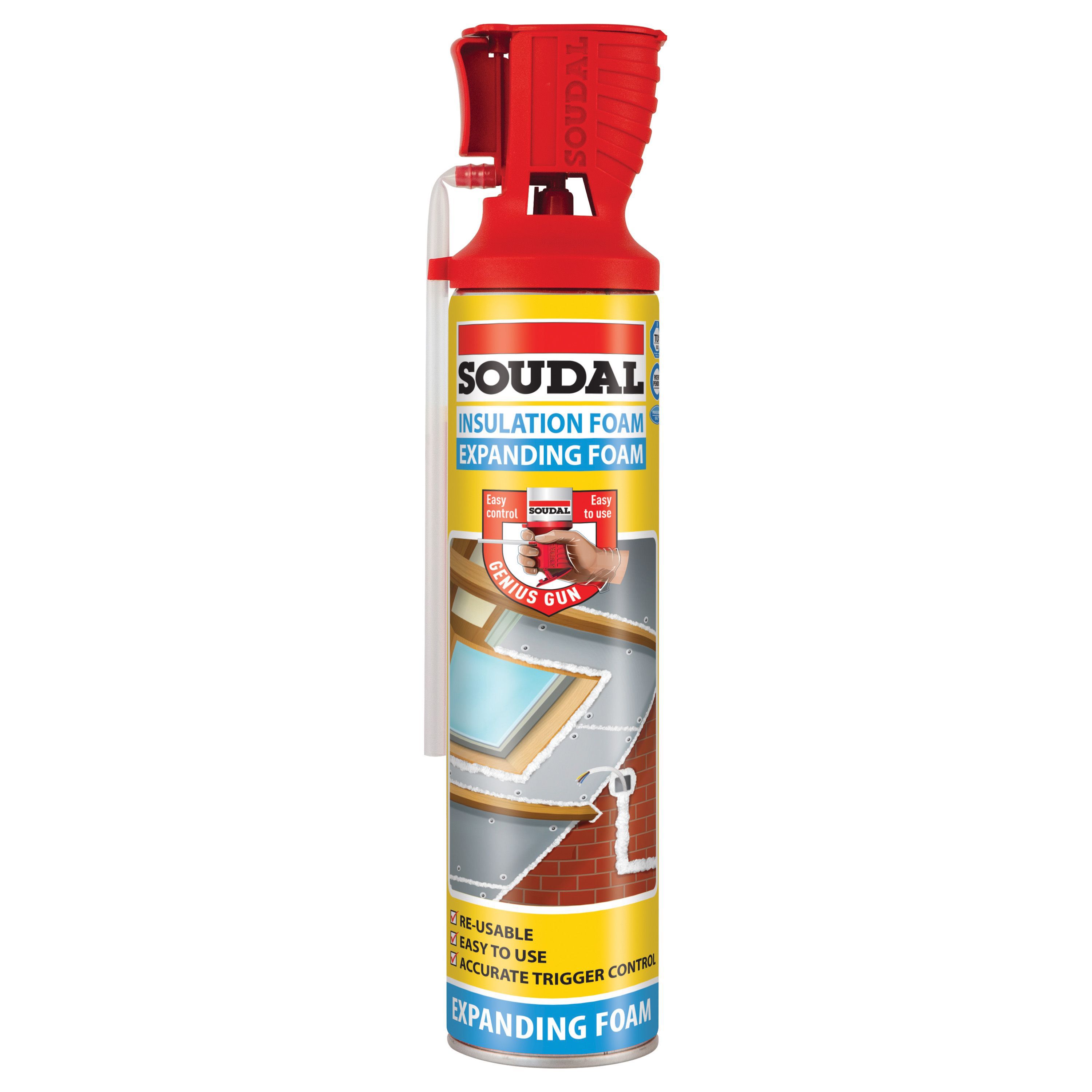 Soudal Soudal Genius Gun Expanding foam 750 ml Departments TradePoint