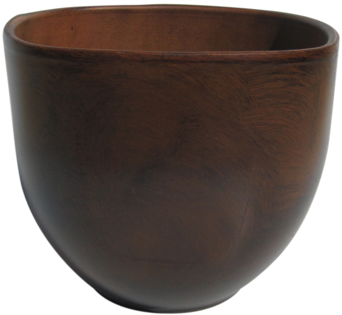 Dark Brown Dark Wood Effect Plant Pot (H)22.5cm | Departments | DIY at B&Q