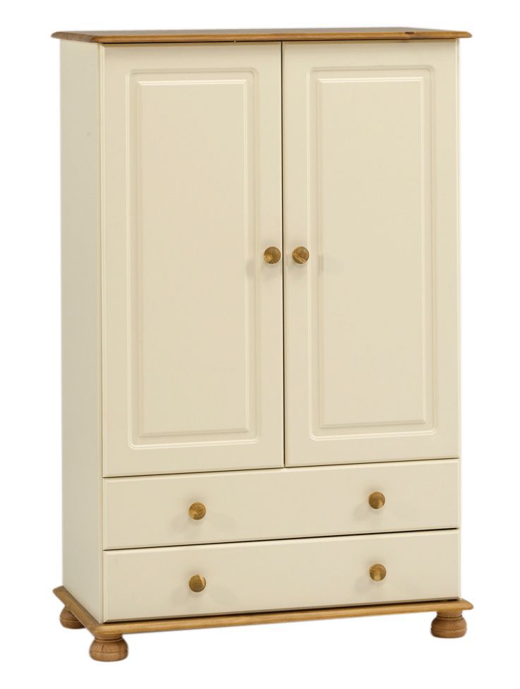 Oslo Cream 2 Door 2 Drawer Wardrobe H 1373mm W 883mm