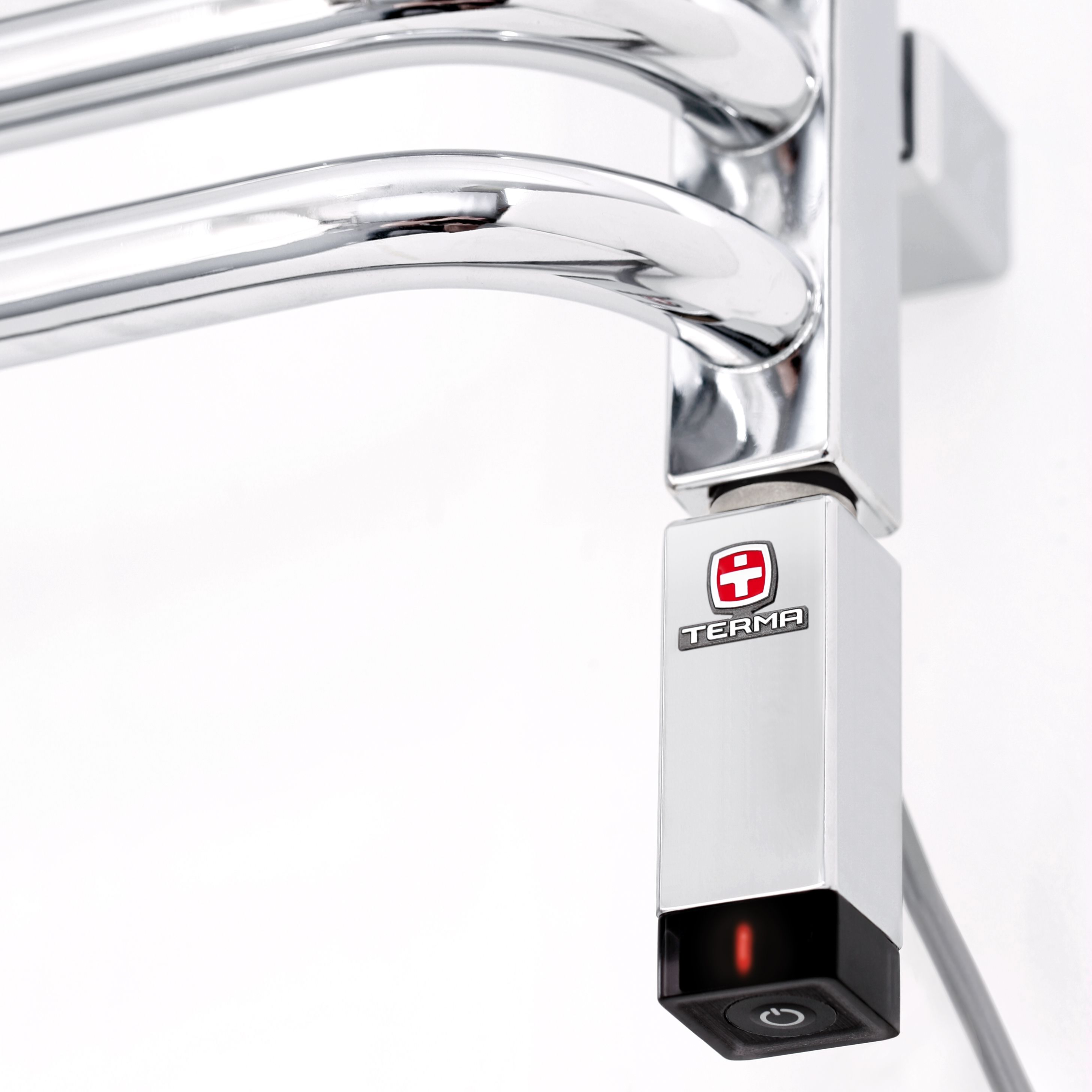 Terma Chrome effect 120W Thermostatic heating element (H)310mm