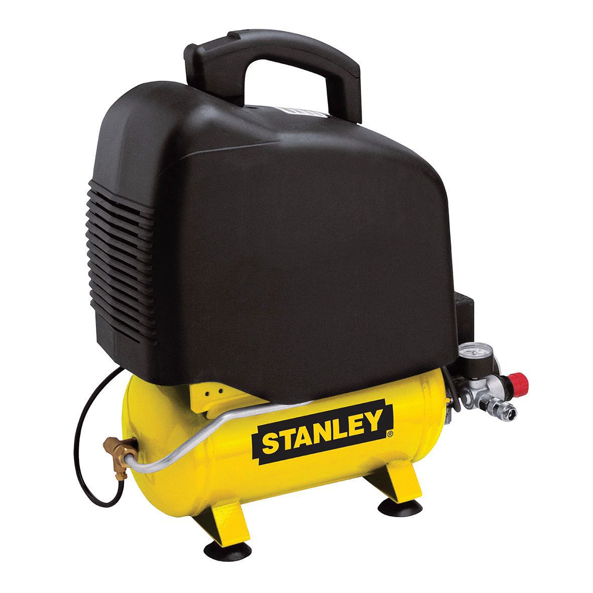 Stanley 6L Compressor 2X Gauges, 1X Pressure Regulator, 1X Quick