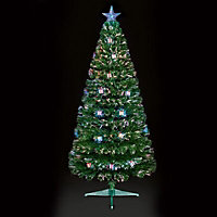 5ft Present Pre-lit Fibre optic christmas tree