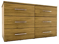 6 Drawer Chest of drawers (H)705mm (W)1200mm (D)500mm