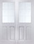 6 Lite Forest Glazed Internal Door set, (H)2030mm (W)1246mm