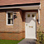 6 panel Frosted Glazed White LH & RH External Front Door set, (H)2125mm (W)907mm