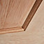 6 panel Oak veneer Internal Door, (H)1981mm (W)762mm (T)44mm