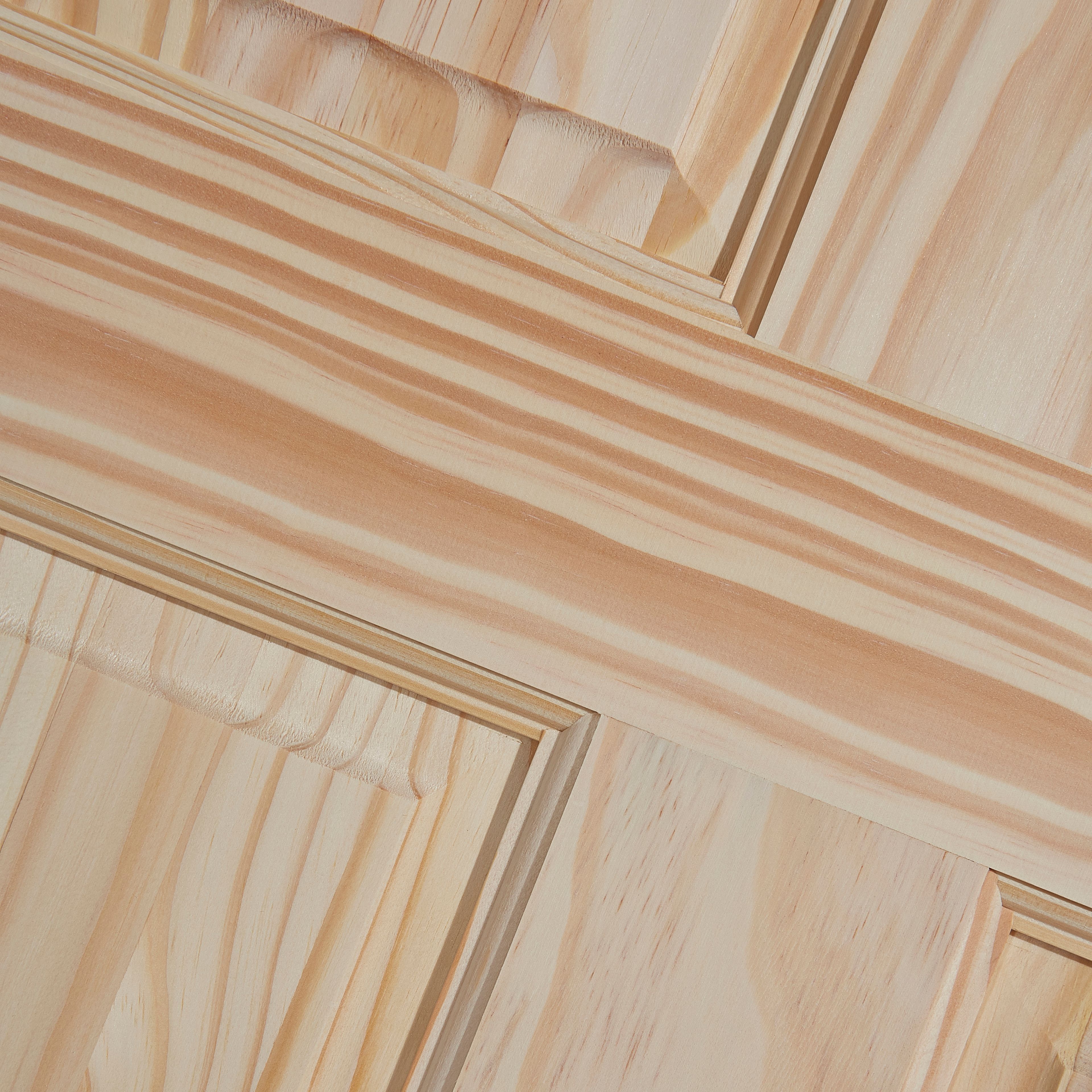 6 panel Unglazed Victorian Pine veneer Internal Clear pine Door, (H)1981mm (W)686mm (T)35mm