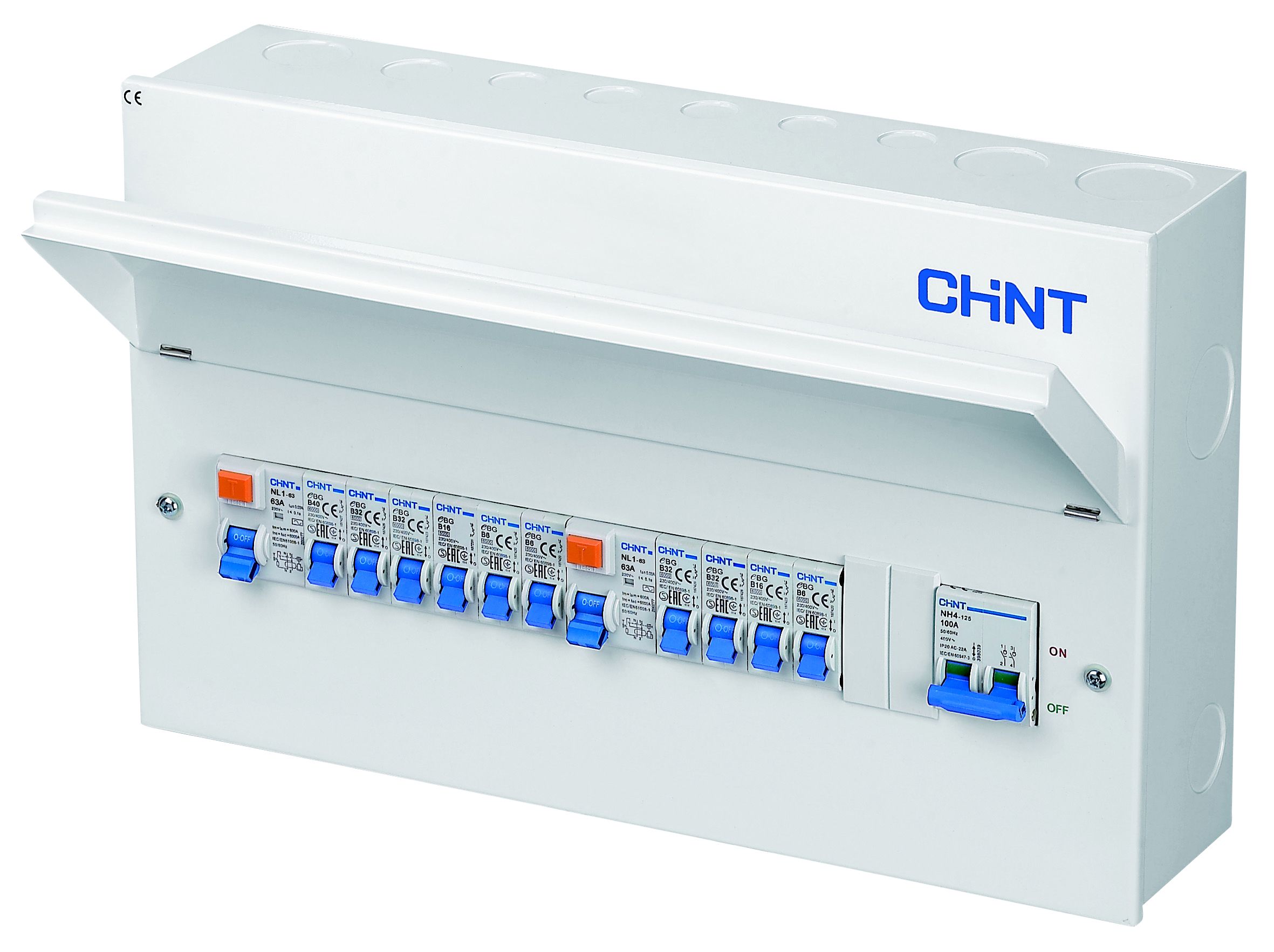 Chint 100A Dual RCD Consumer unit Departments DIY at B&Q