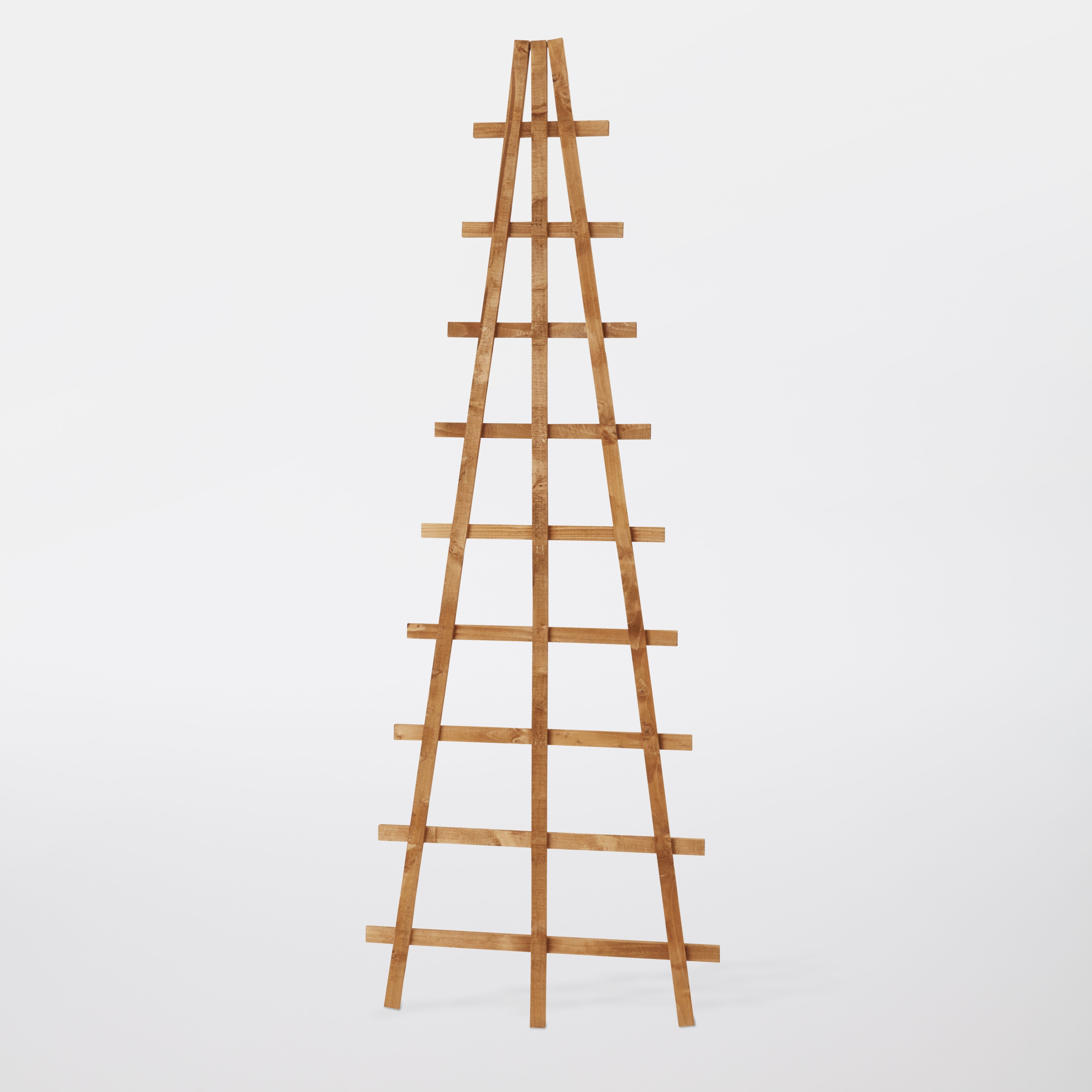 6ft Fan Pine Trellis panel (W)66cm x (H)183cm