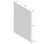 6ft Pine Trellis panel, Pack of 4 (W)122cm x (H)183cm