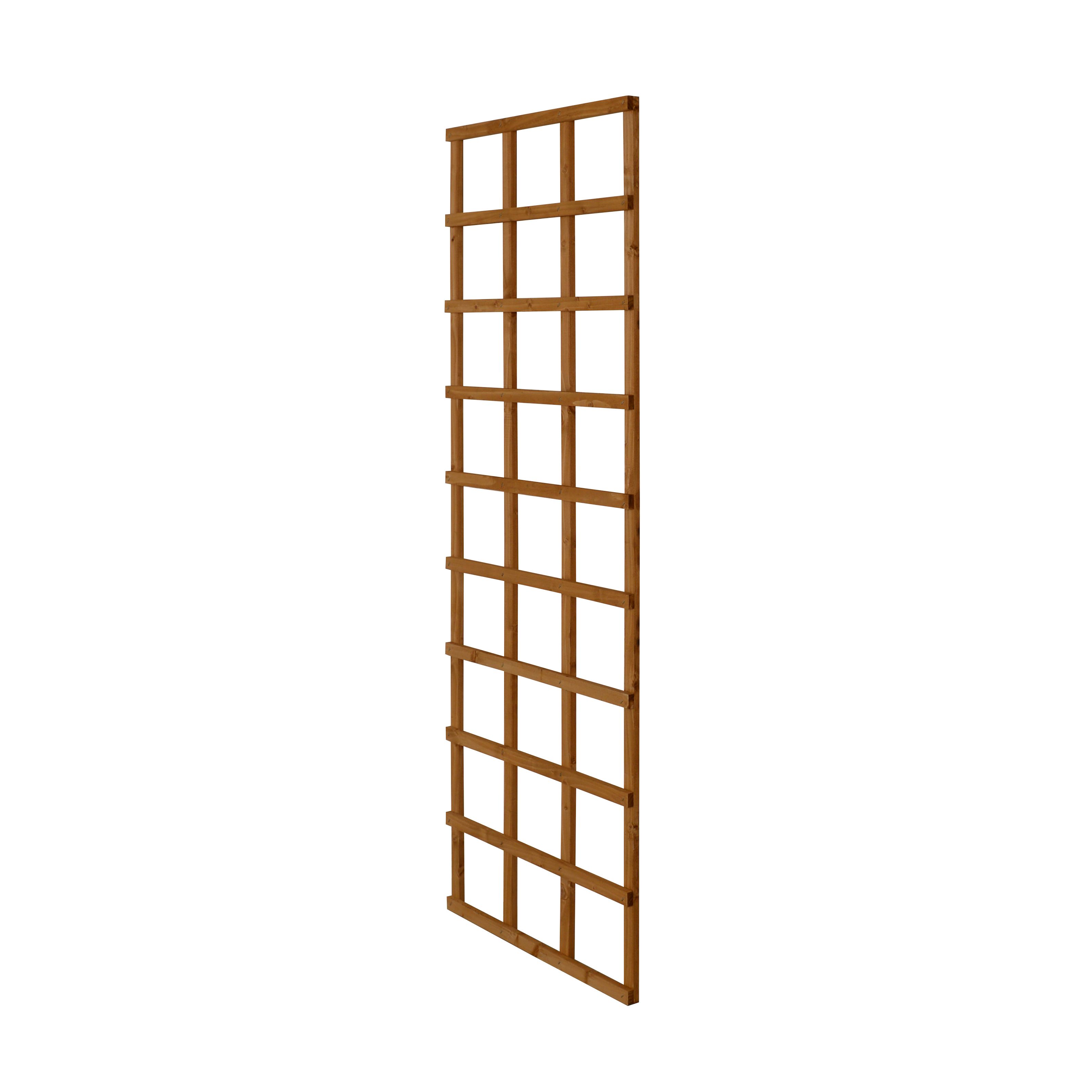 6ft Pine Trellis panel, Pack of 5 (W)61cm x (H)183cm
