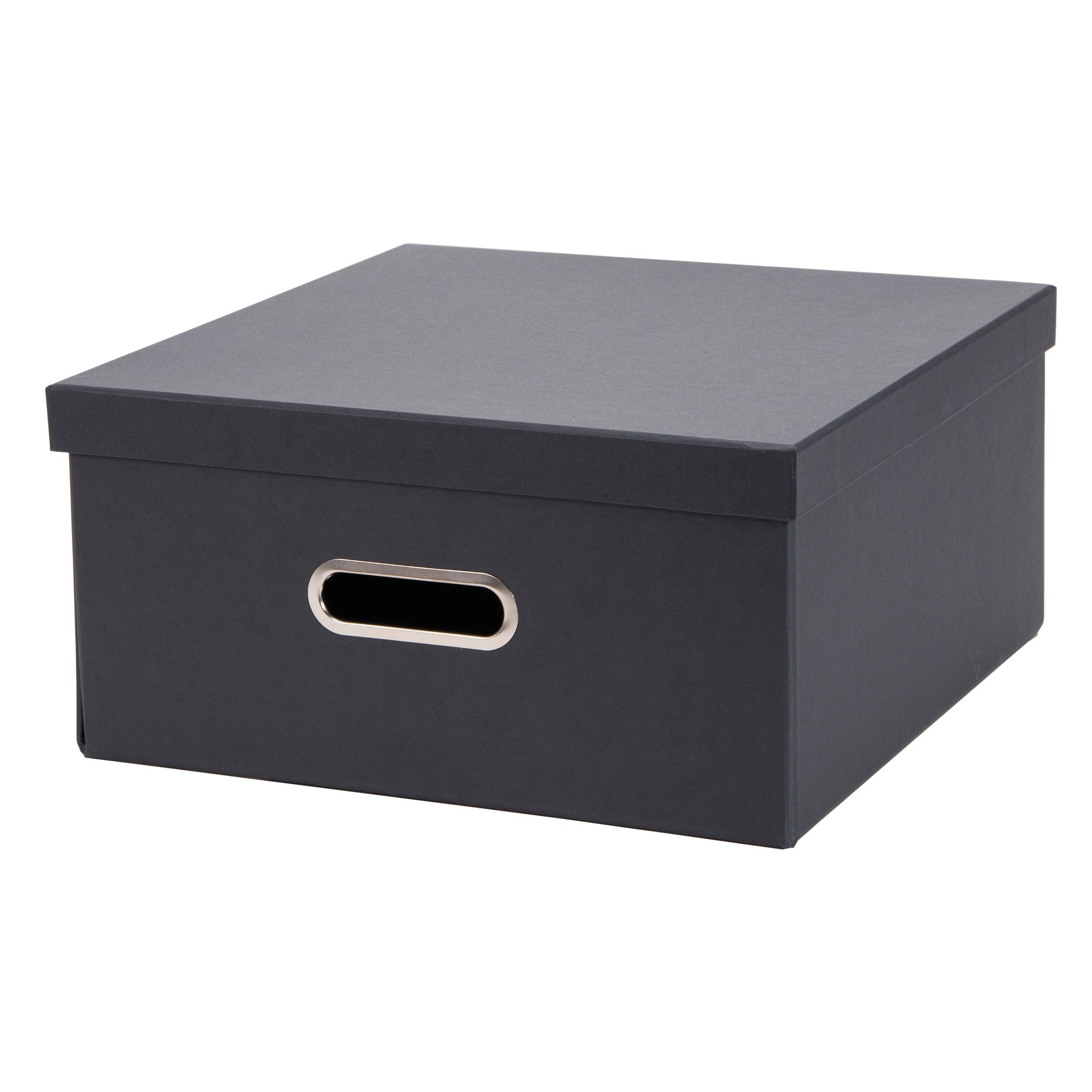 Black Cardboard Storage  box Departments DIY at B Q