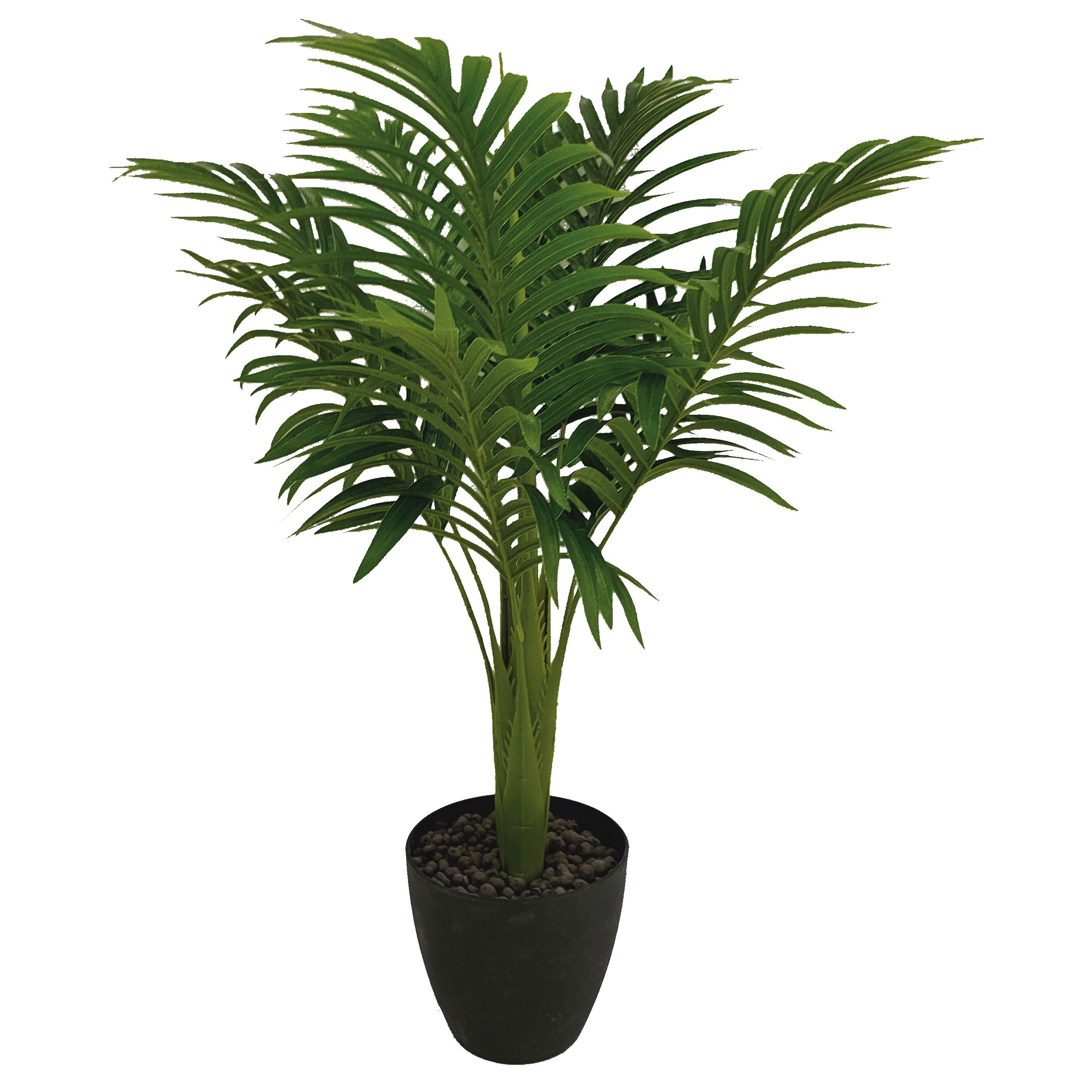75cm Areca Palm tree Artificial plant in Black Pot