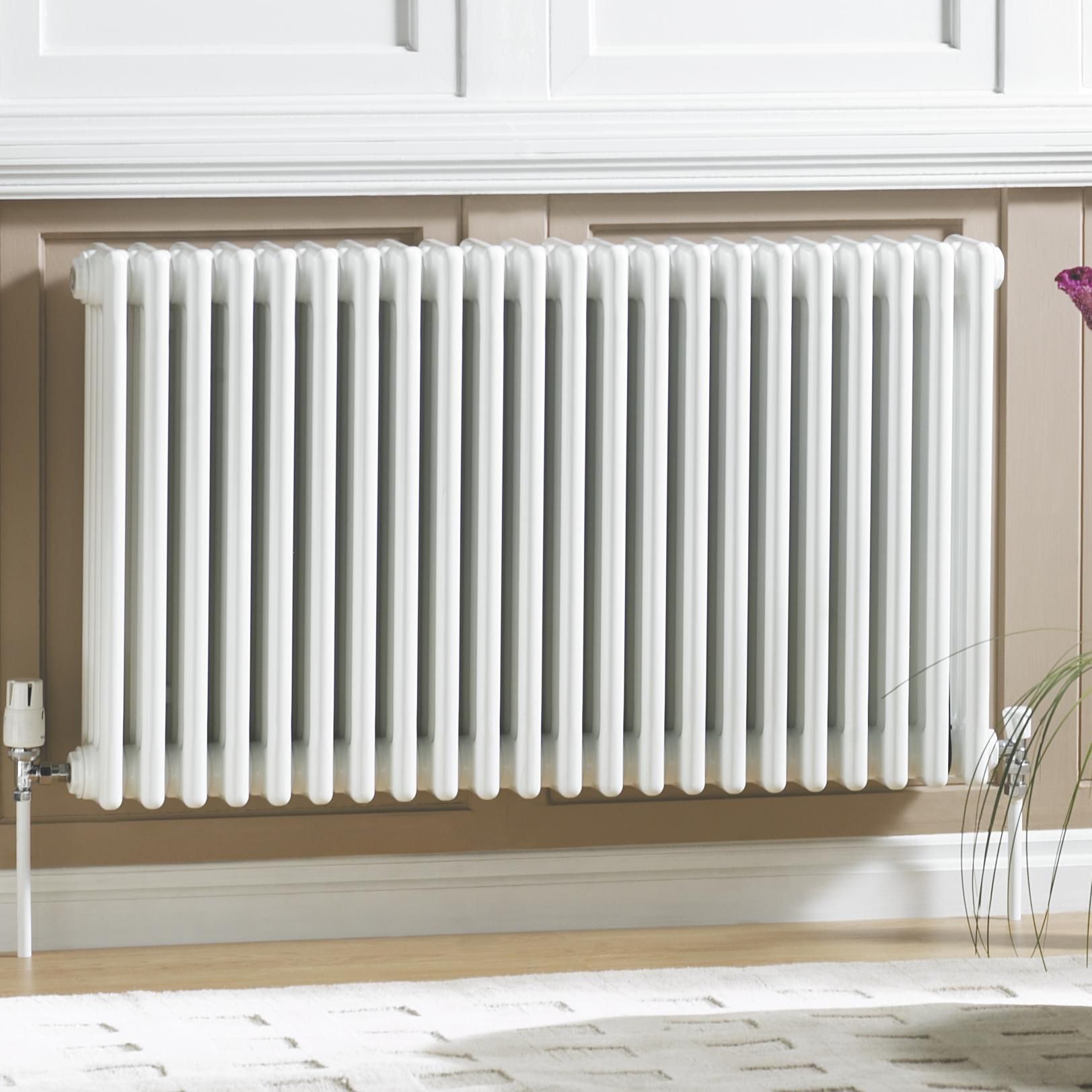 Acova 2 Column Radiator White W812mm H600mm Departments Diy At Bandq