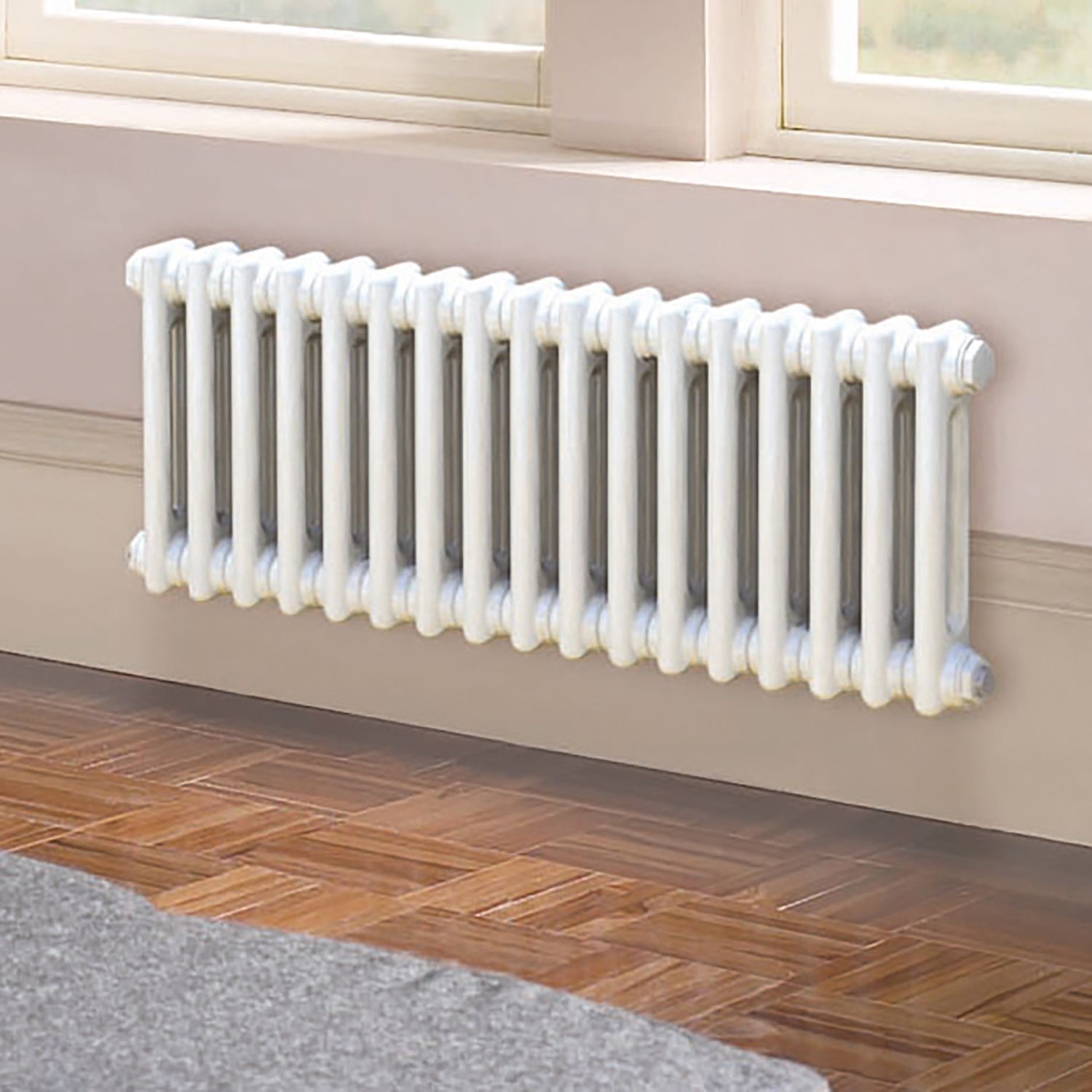 Acova 2 Column radiator, White (W)812mm (H)300mm | Departments | DIY at B&Q