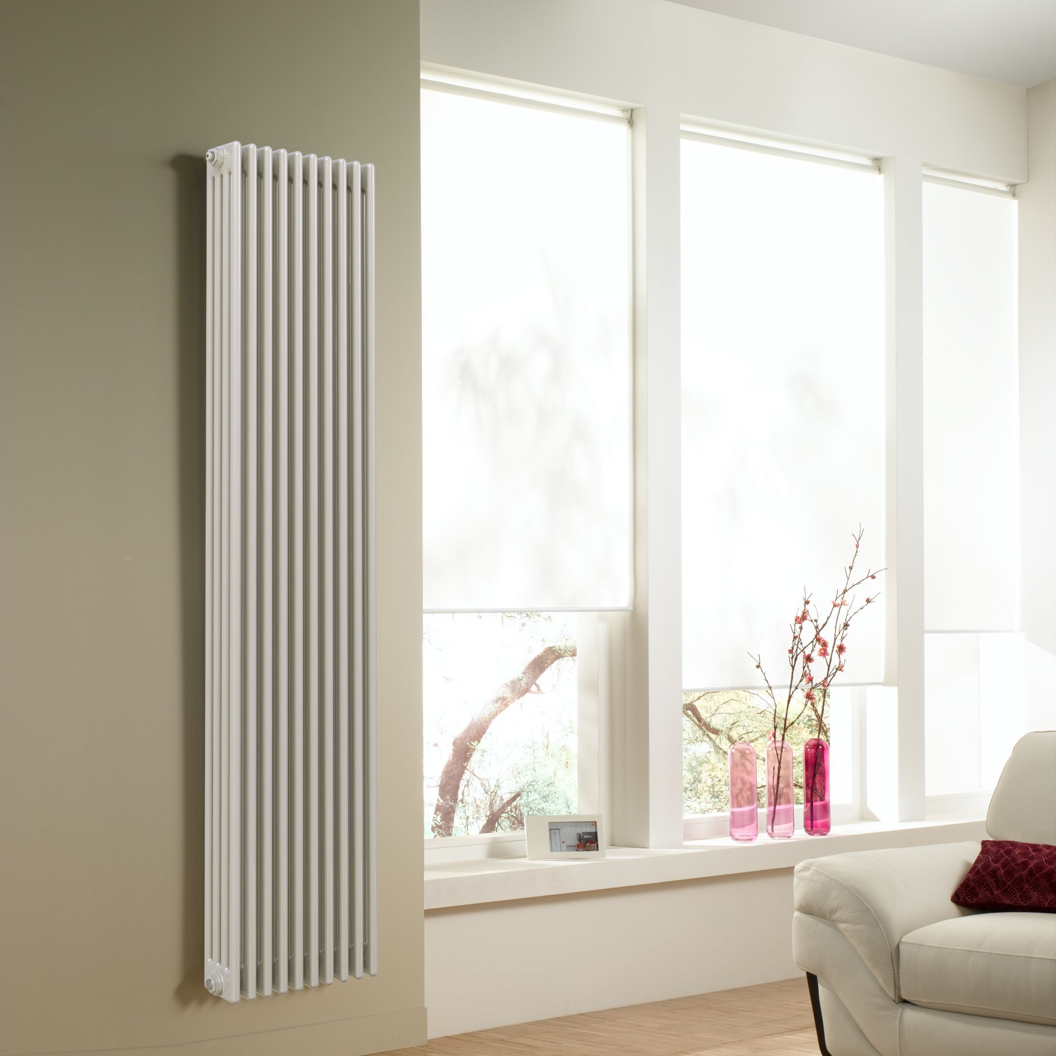 Acova 4 Column Radiator, White (W)398mm (H)2000mm | Departments | DIY ...