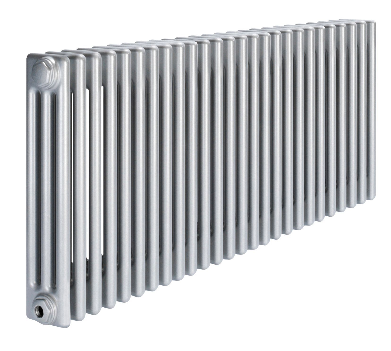 Acova 3 Column Radiator, Silver (W)1226mm (H)600mm | Departments | DIY ...