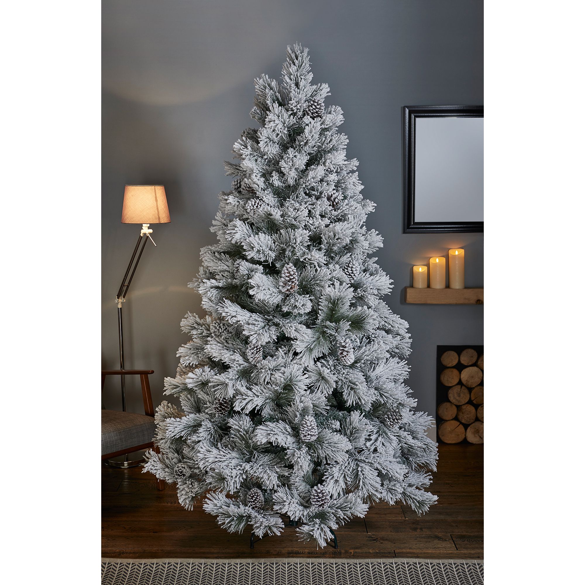 7ft artificial hot sale christmas tree