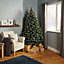 7ft New Jersey Spruce Green Hinged Full Artificial Christmas tree