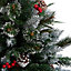 7ft New Jersey Spruce Green Hinged Full Artificial Christmas tree