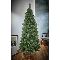 7ft Ridgemere Slim Pine Artificial Christmas tree