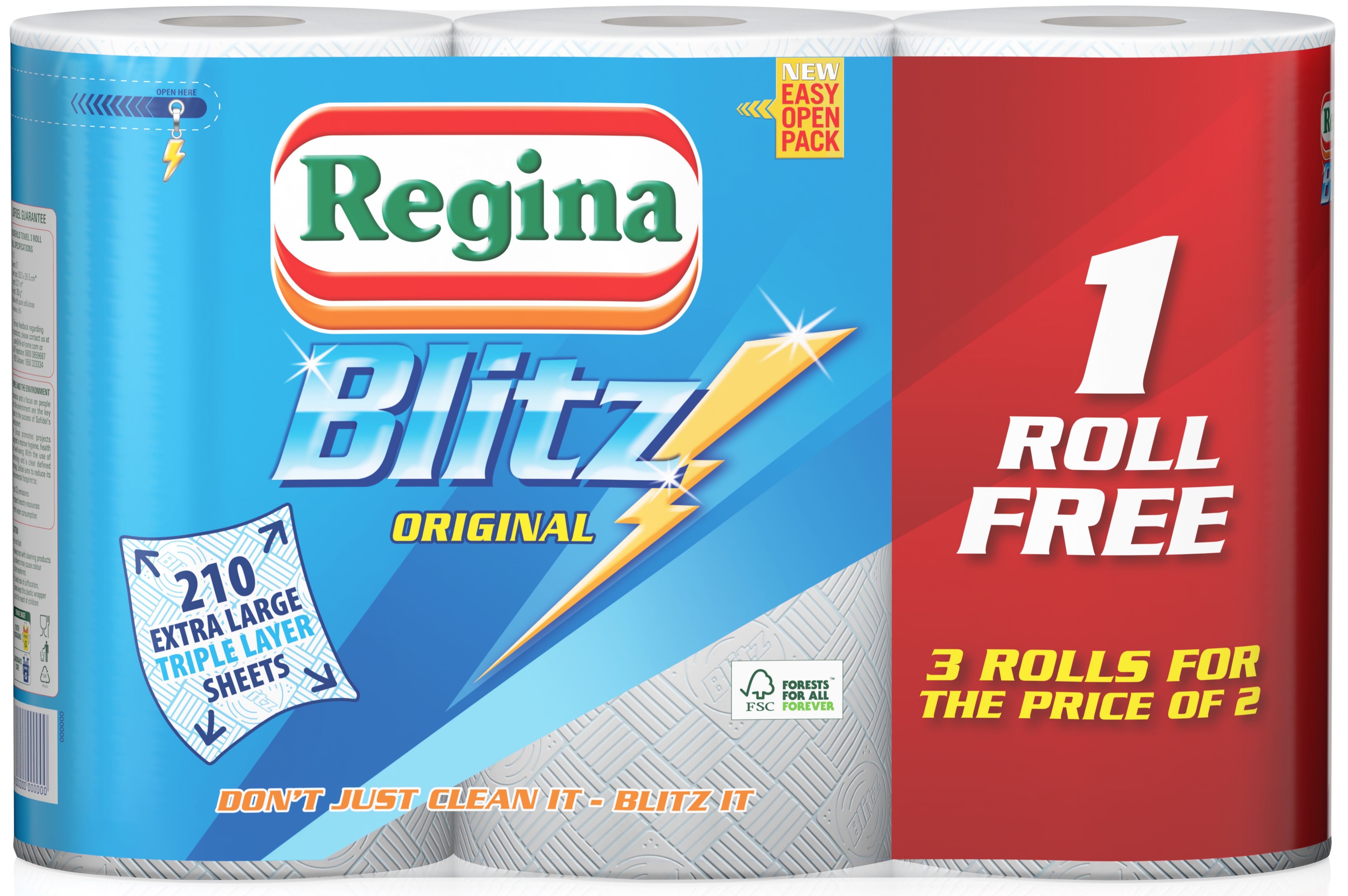 Regina Blitz White Paper Towels Pack Of 3 Departments Diy At B Q