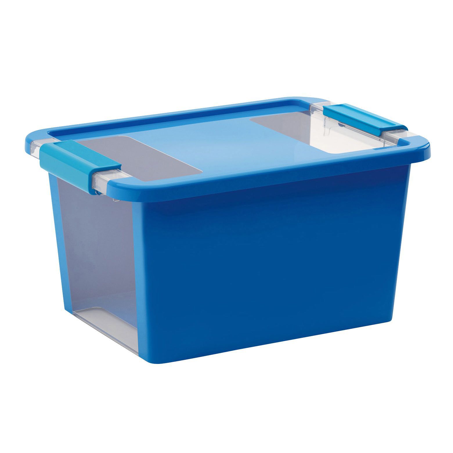 Kis Bi Box Blue 11L Plastic Storage Box Departments DIY at B&Q