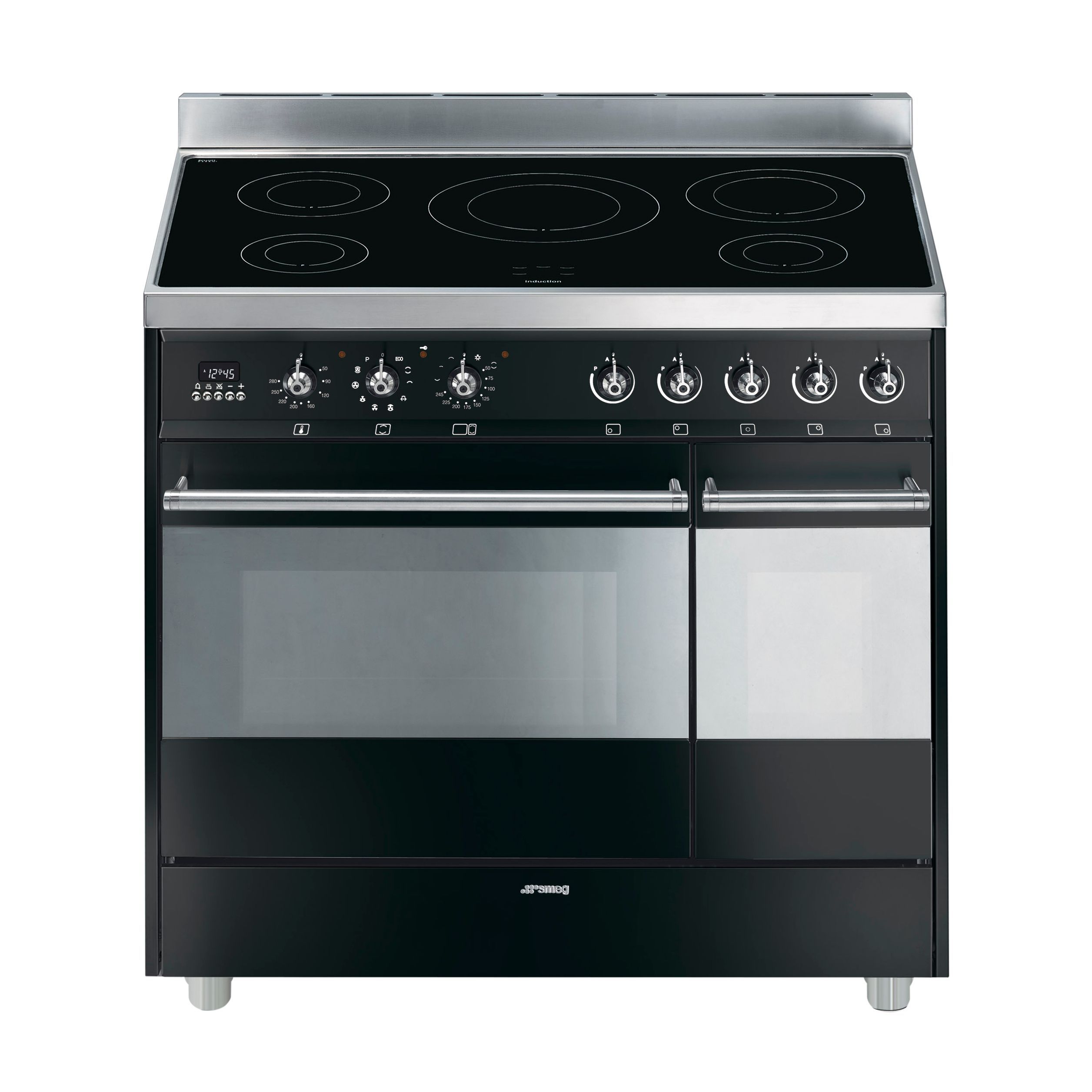 Smeg Freestanding Electric Range Cooker with Induction Hob, SY92IPBL8