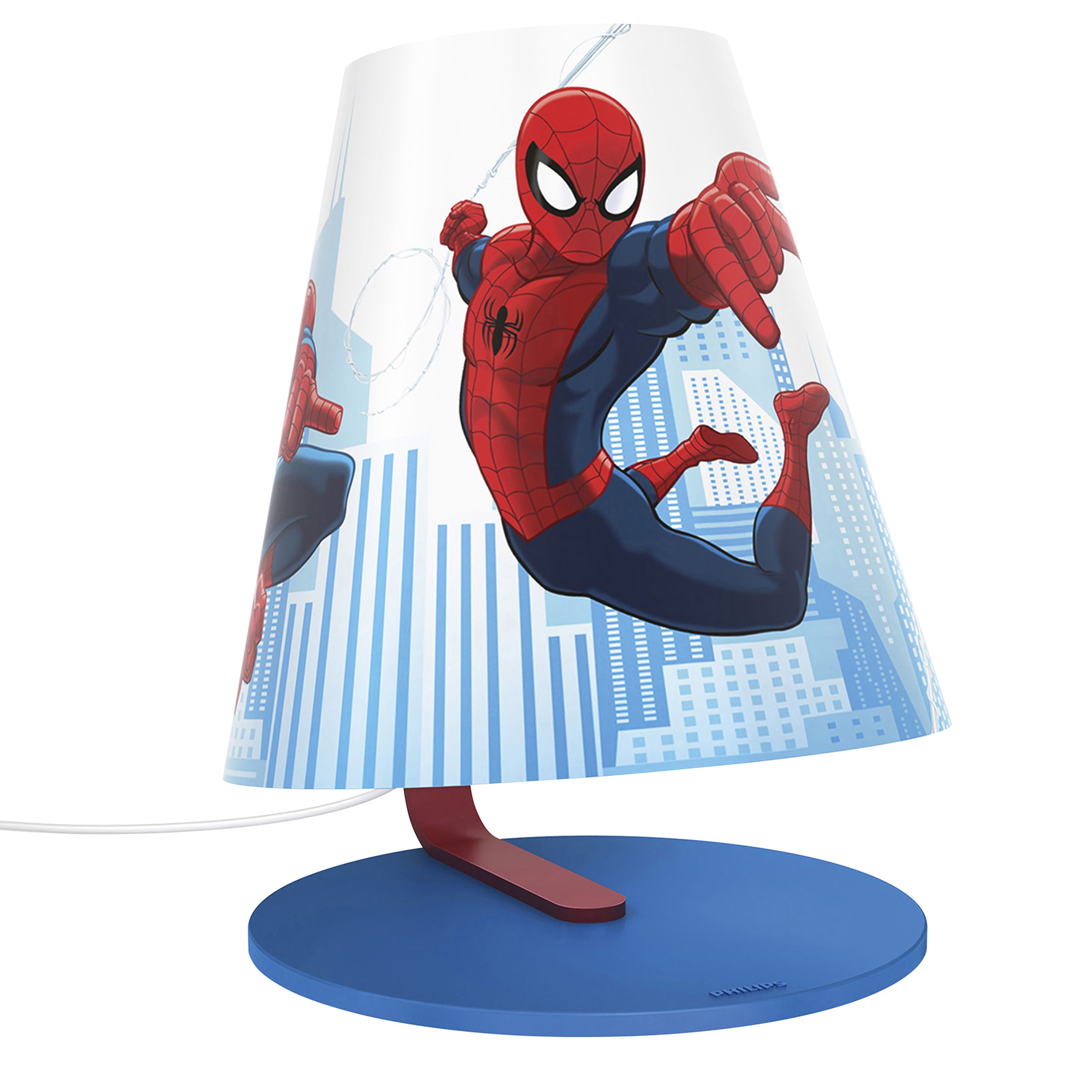 Disney Spider Man Blue Led Table Lamp Departments Diy At B Q