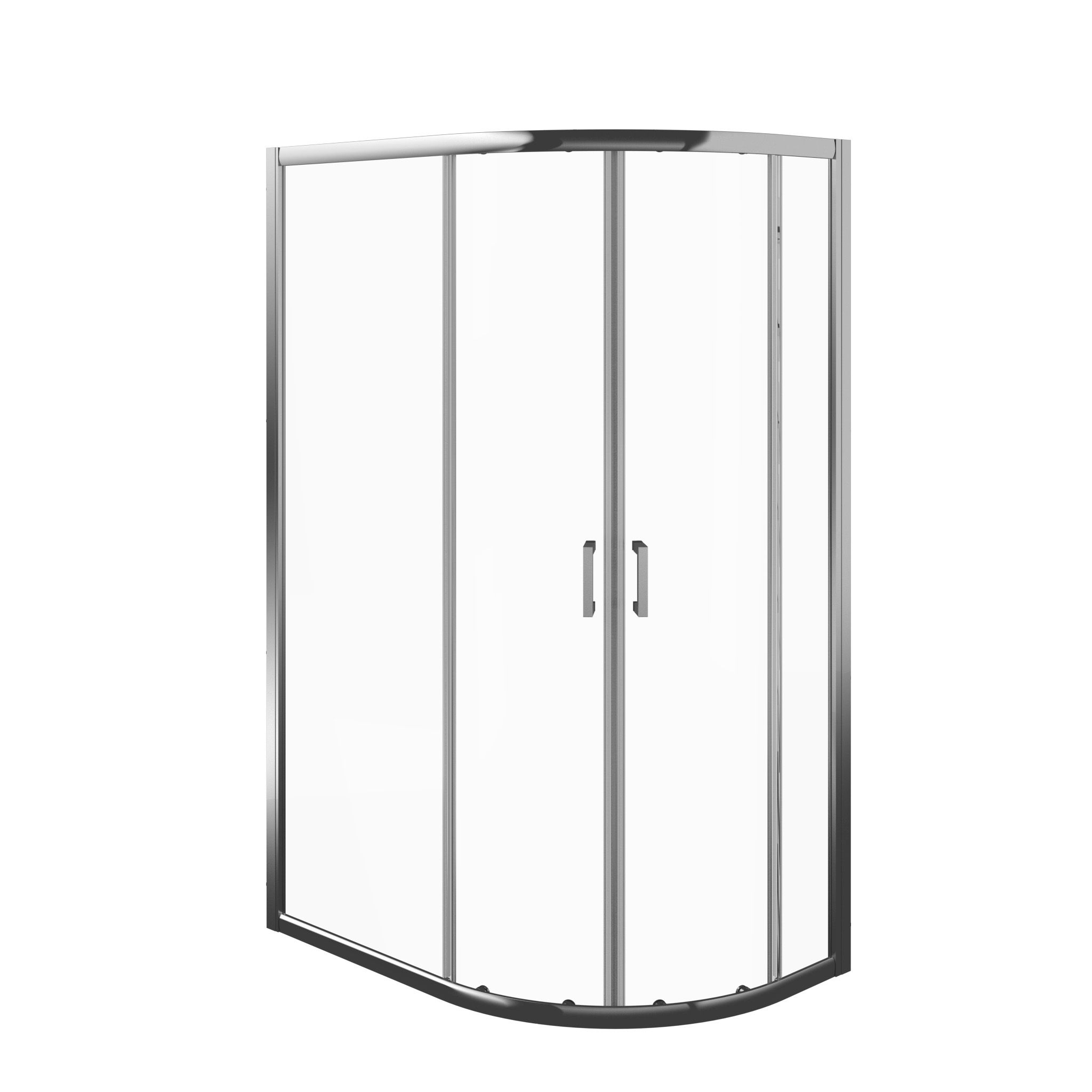 Edge 6 Offset quadrant Shower enclosure & Tray with Double sliding