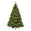 8ft Full Ridgemere Green Pre-lit Artificial Christmas tree