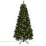 8ft Full Smart Natural looking Pre-lit Artificial Christmas tree