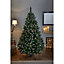 8ft Rocky Mountain Pine Green Hinged Full Artificial Christmas tree